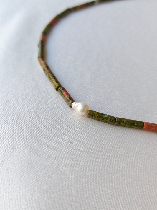 Terra Pearl — Unakit & İnci El Yapımı Altın Kaplama Gümüş Kolye | moirai jewellery
