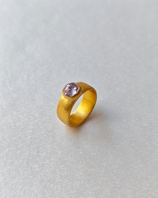 Amethysta — Ametist Taşlı El Yapımı Gümüş Yüzük | moirai jewellery