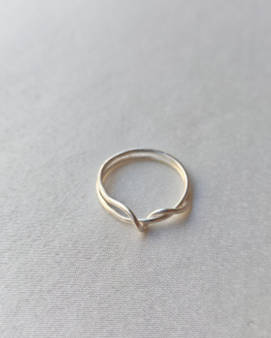 Nodus — El Yapımı Düğüm Detaylı Gümüş Yüzük | moirai jewellery