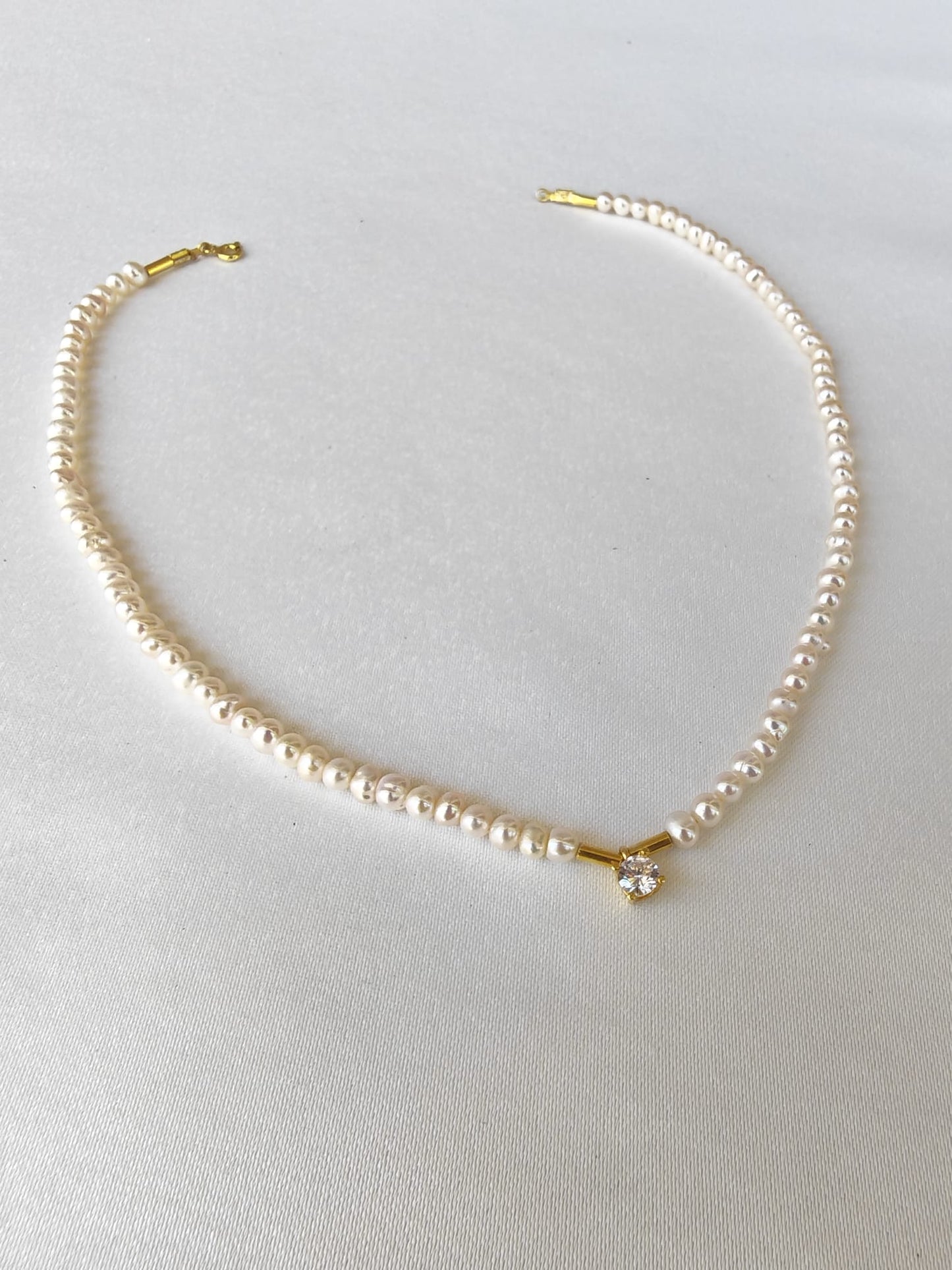 Perla Stella — İnci El Yapımı Yıldız Detaylı Gümüş Kolye | moirai jewellery
