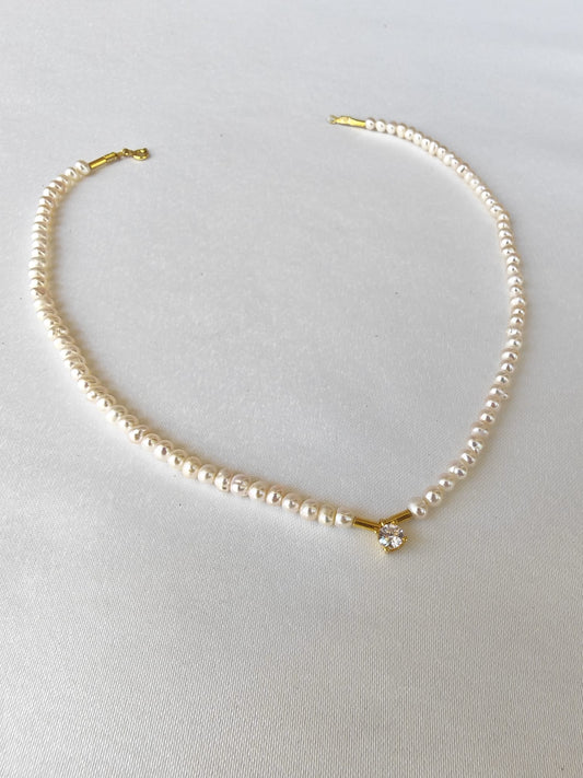 Perla Stella — İnci El Yapımı Yıldız Detaylı Gümüş Kolye | moirai jewellery